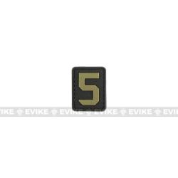 Patch "5" - Noir & Tan - Evike