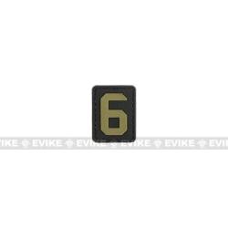 Patch "6" - Noir & Tan - Evike