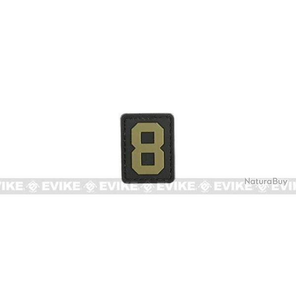 Patch "8" - Noir & Tan - Evike