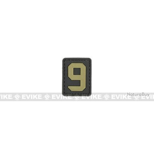 Patch "9" - Noir & Tan - Evike