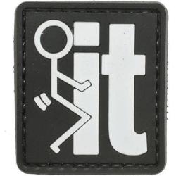 Patch "F- it" - Noir - Matrix