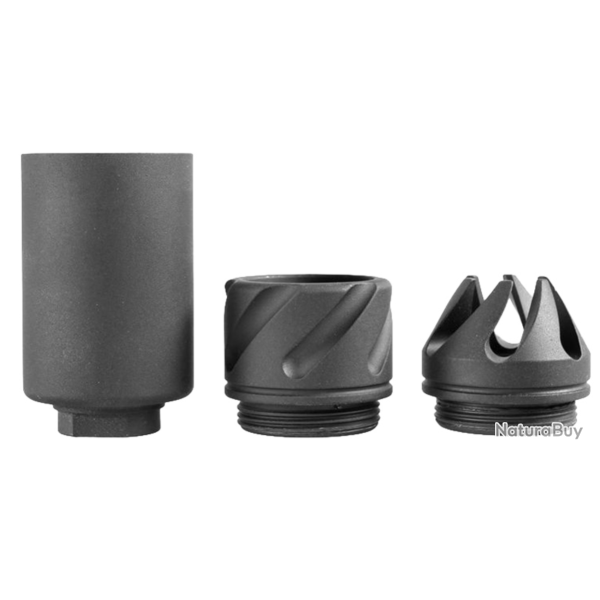 Cache-flamme type SpitFire 5.56 - 14mm CCW / Acier / Noir - 5KU