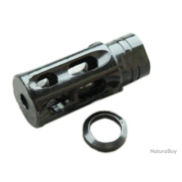 Cache-flamme type No Talon Breacher - 14mm CCW / Acier / Noir - 5KU