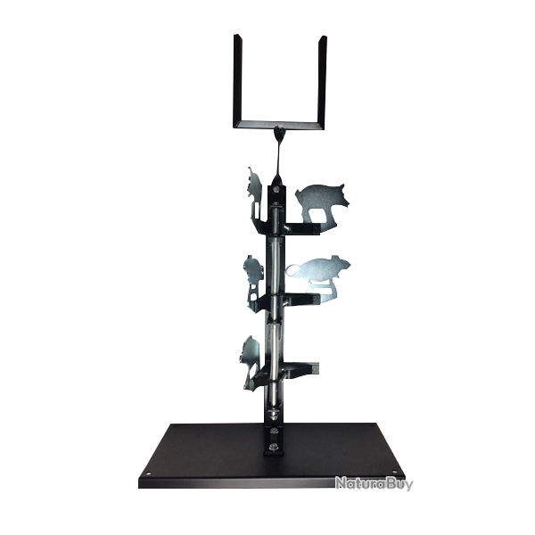 Pied avec cibles pivotantes + cible carre pour Plinking - Swiss Arms