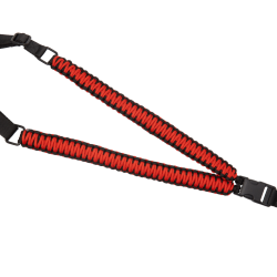 Sangle 1 point détache rapide Paracorde - Noir Rouge - Swiss Arms