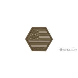 S&eacute;rie American flag : Patch USA / Tan - Evike/Hex Patch