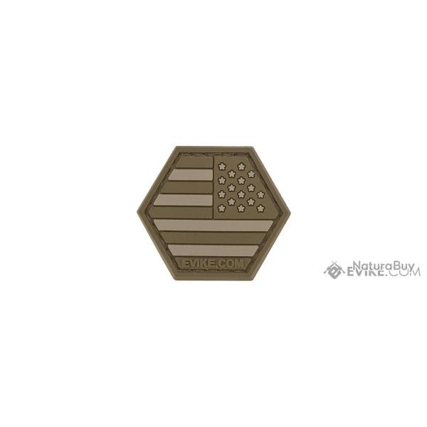 S�rie American flag : Patch USA / Reversed / Tan - Evike/Hex Patch
