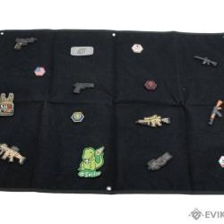 Moyen panneau d'exposition scratch pour patchs - Noir - Evike