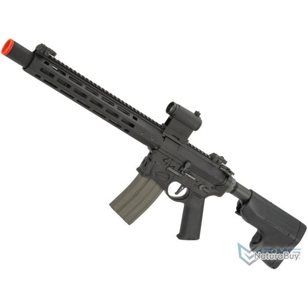 Sharps Bros. M4 "Warthog" Carbine 15" AEG avec poign�e moteur Slim Super High Torque - Noir - EMG/Ar