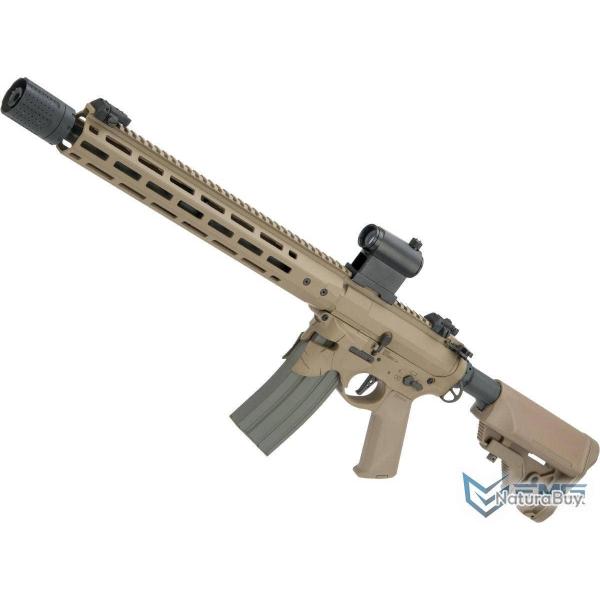 Sharps Bros. M4 "Overthrow" RECCE 16" AEG avec poigne moteur Slim - Olive Drab - EMG/Ares