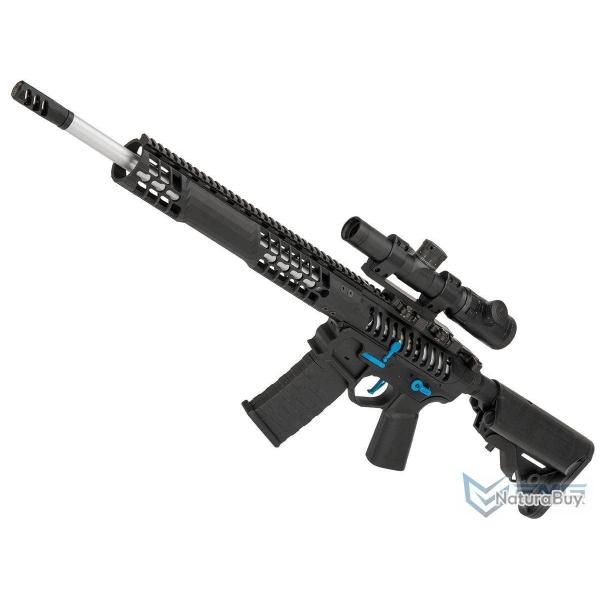F-1 Firearms BDR-15 AEG - Version 400 fps & eSilverEdge / Noir & Bleu - EMG/APS