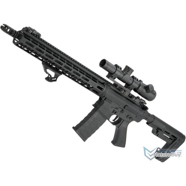 Falkor AR-15 RECCE SBR AEG - Version 350 fps / Noirout - EMG/APS