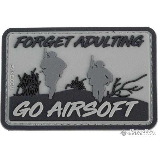 Patch PVC "Forget Adulting Go Airsoft" - Evike