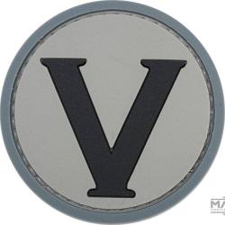 Patch PVC rond V - Gris - Matrix