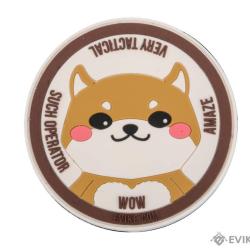 Patch PVC rond "Chibi Doge Meme" - Evike