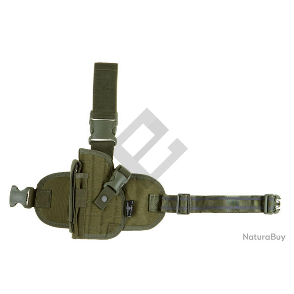 Holster de cuisse universel pour gaucher - Olive Drab - Invader Gear