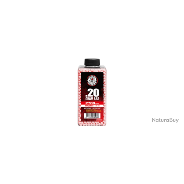 Bouteille de billes Traantes 0,20g - 2700 BBs / Rouge - G&G