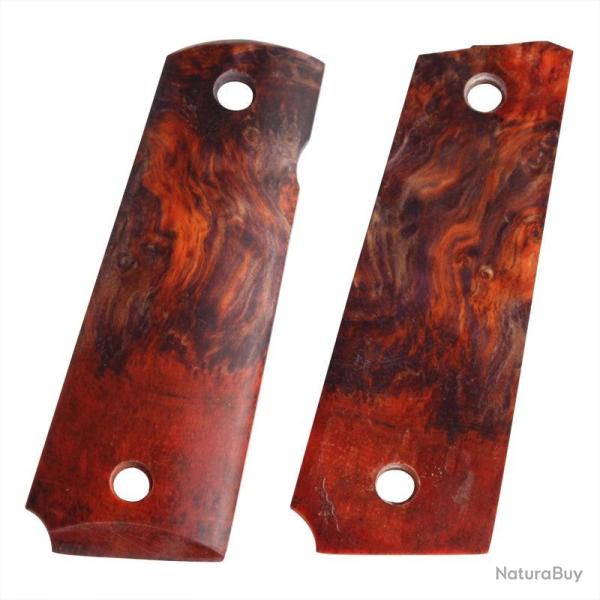 Set de grips "Stabilized" pour 1911 GBB - Bois v�ritable / Vert - 5KU