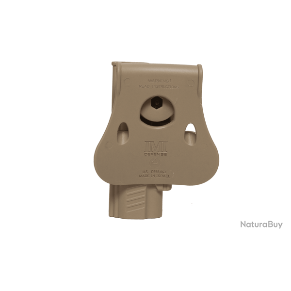 Polymer Retention Paddle Holster pour PT1911 & PT1911 avec rail - Droitier / Tan - IMI Defense