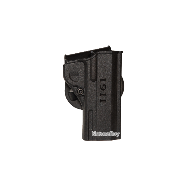 One Piece Paddle Holster pour pistolets 1911 .45 ACP Commander - Droitier / Noir - IMI Defense