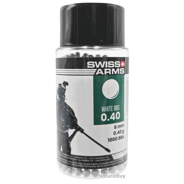 Pot de billes 0,40g - 1000 BBs / Blanc - Swiss Arms