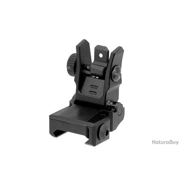 Mire arri�re Flip-up Low Profile AR15 MNT-757 - Noir - UTG