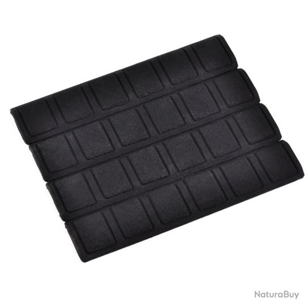 Set de caches-rail pour Picatinny - Gomme / Noir - MP