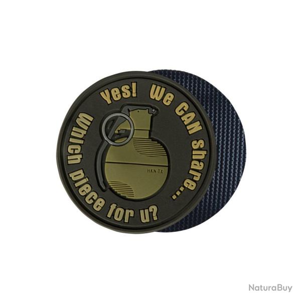 Patch WE CAN SHARE Grenade - PVC / Marron - Helikon