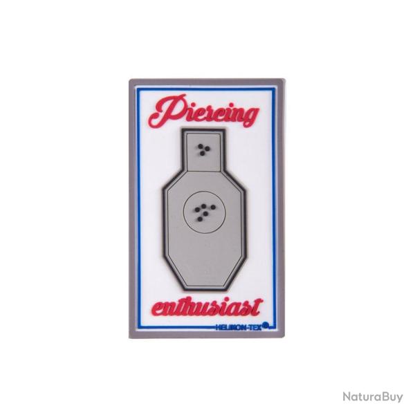 Patch Piercing Enthusiast - PVC / Blanc - Helikon