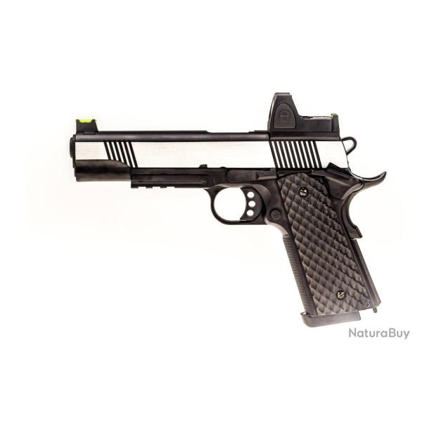 Raven 1911 MEU GBB avec BDS - Noir & Silver - Nuprol