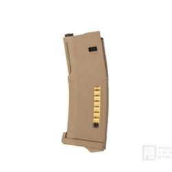 Chargeur EPM ajustable 30/120 BBs pour M4/SCAR NGRS AEG - Dark Earth - PTS