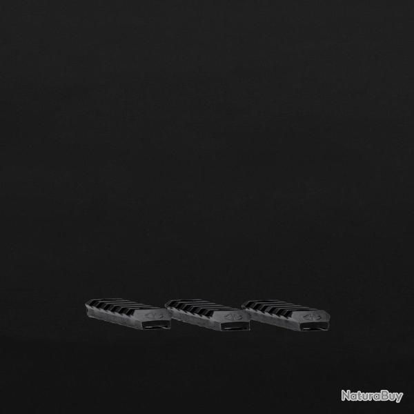 Set de 3 - Rails Picatinny courts pour SRS A1/HTI - Polym�re / Noir - Silverback