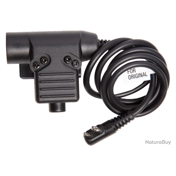 PTT type U94 - Connectique Motorola 2 pins / Noir - WADSN