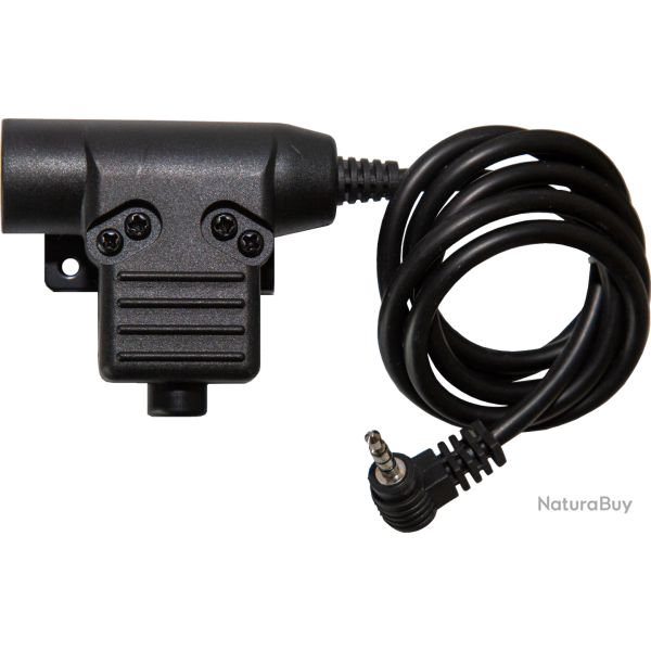 PTT type U94 - Connectique Yaesu / Noir - WADSN