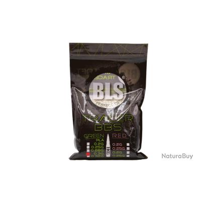 Billes Airsoft Biodégradables Traçantes 0,30g – 1 Kg (env. 3330 Billes), Illumination Verte, Précision 5,95 Mm