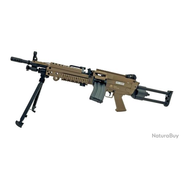 FN Herstal M249 Para AEG avec ETU - Fibre de Nylon / Tan - Cybergun