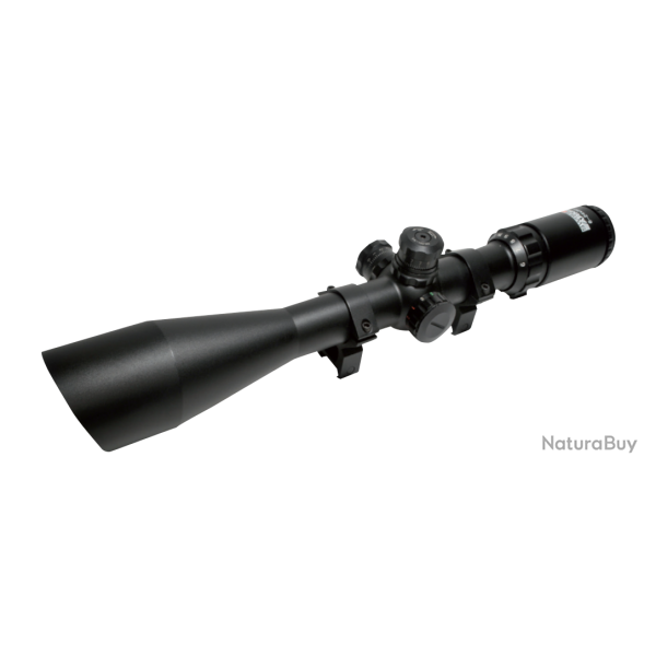Lunette 6-24x50 r�tro-�clair�e - Noir - Swiss Arms