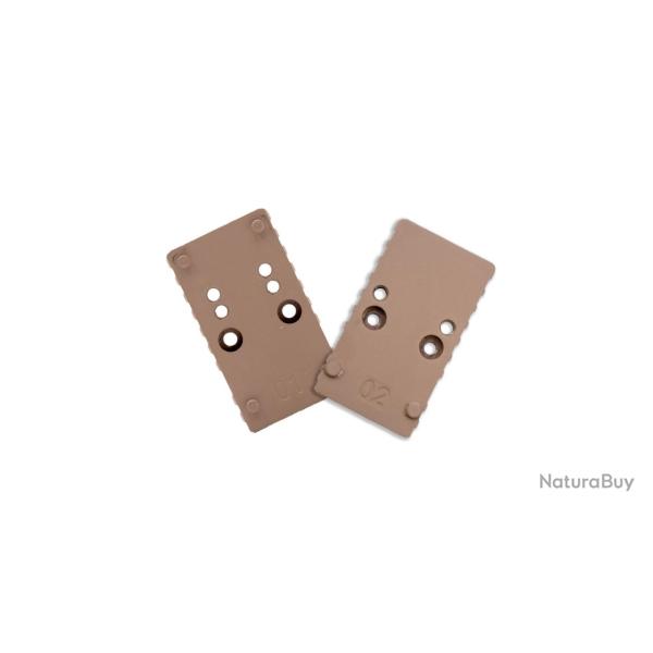Kit de plaques de montage de viseur point rouge pour TP9 GBB - Dark Earth - Armorer Works