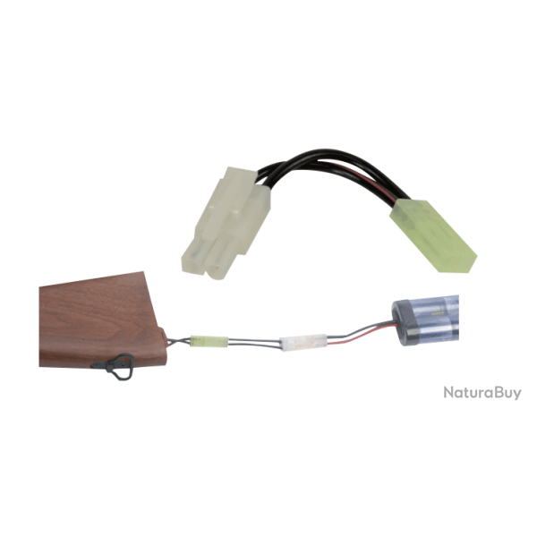 Adaptateur Tamiya Male batterie sur Mini-Tamiya Femelle - Swiss Arms