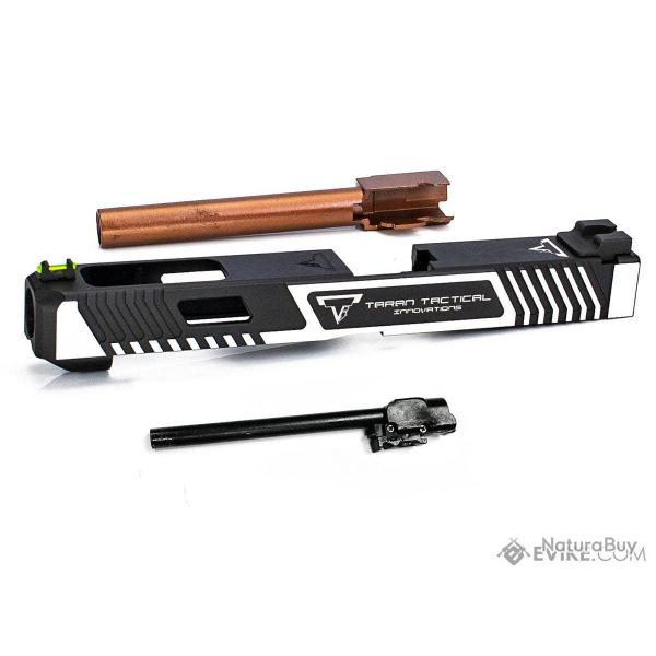 Taran Tactical Combat Master Slide set for BLU GBB - Noir & Silver - EMG