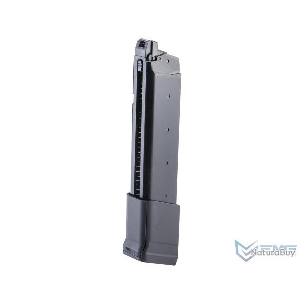 Chargeur CO2 Long 34 BBs pour Combat Master GBB - Noir - EMG/APS