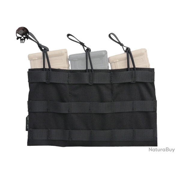 Triple poche Open Top pour chargeur 5.56 - Noir - Emerson