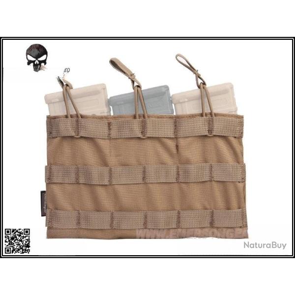 Triple poche Open Top pour chargeur 5.56 - Coyote - Emerson