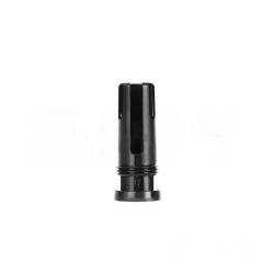Cache-flamme Griffin Armament Taper Mount Stealth pour filetage 14mm CCW - Acier / Noir - PTS