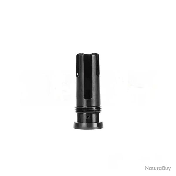Cache-flamme Griffin Armament Taper Mount Stealth pour filetage 14mm CCW - Acier / Noir - PTS
