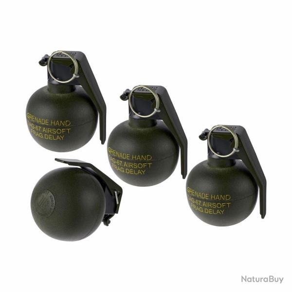 Lot de 6 grenades frag TAG-67 type US M67 (BBs) - TAGInn