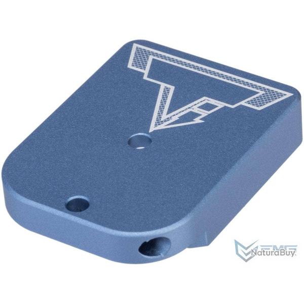 Talon de chargeur Taran Tactical pour Hi-Capa GBB - Avec port de chargement / Aluminium / Bleu - EMG