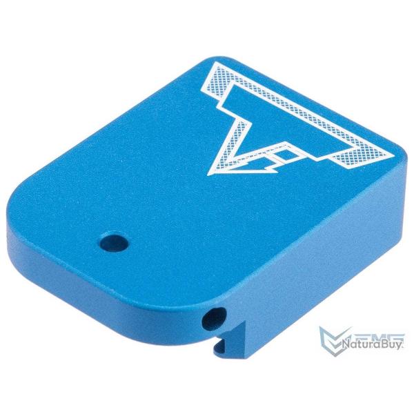 Talon de chargeur Taran Tactical pour Hi-Capa GBB - Sans port de chargement / Aluminium / Bleu - EMG
