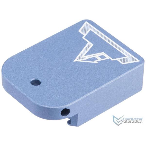 Talon de chargeur Taran Tactical pour Hi-Capa GBB - Sans port de chargement / Aluminium / Bleu - EMG