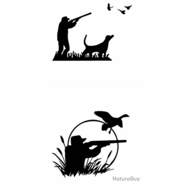 2 autocollants canon ou autres au choix winchester , browning voir photo e